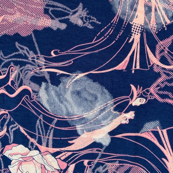 Lularoe Irma in pink Maleficent print - Picture 3 of 4